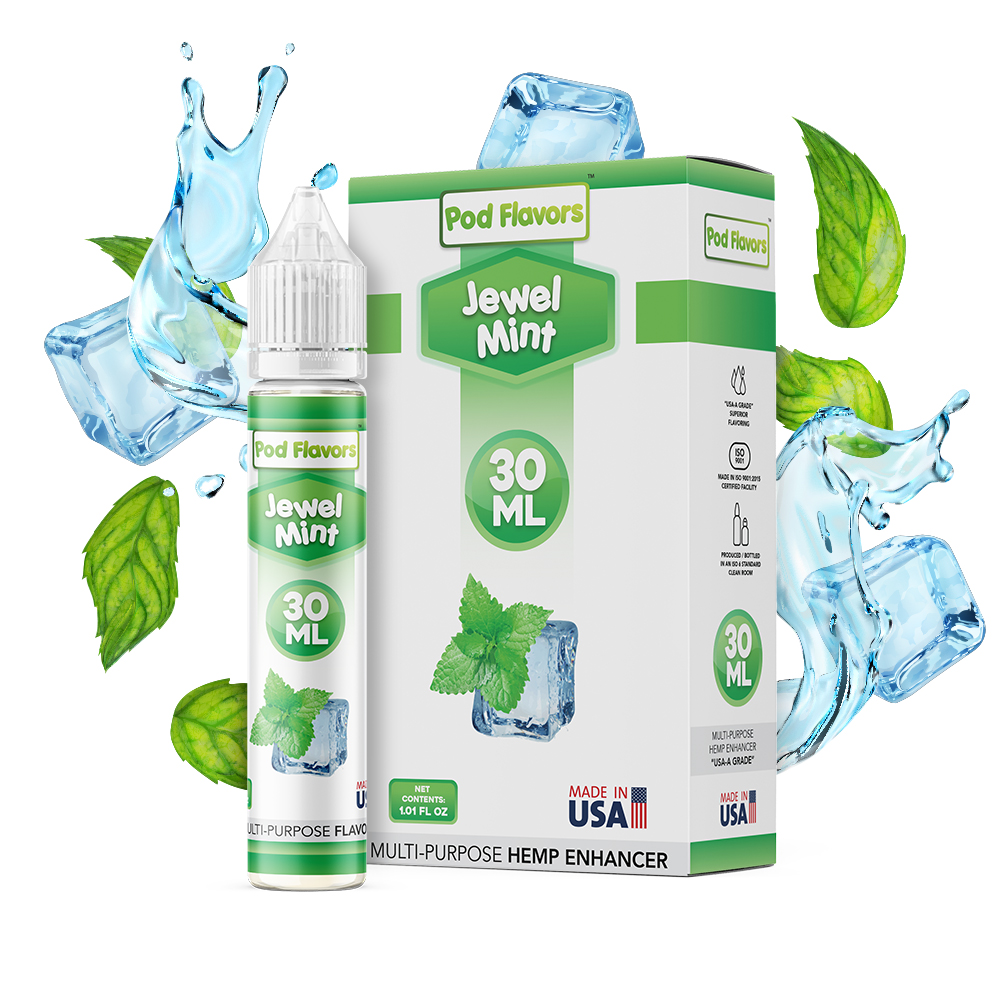 Pod Flavors MultiPurpose Flavoring 30mL Jewel Mint, pod juice